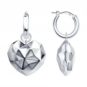 Серебряные серьги-трансформеры SOKOLOV 94027582 94027582 фото