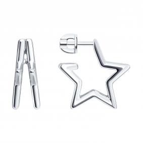 Серебряные серьги SOKOLOV 94027601 94027601 фото