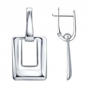 Серебряные серьги SOKOLOV 94027703 94027703 фото