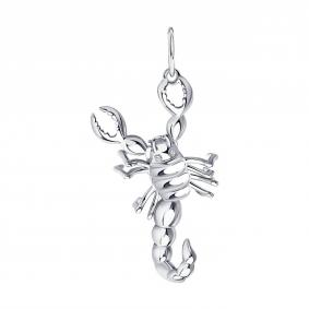 Серебряная подвеска SOKOLOV 94030028 с фианитом 94030028 фото