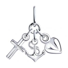 Серебряная подвеска SOKOLOV 94030181 94030181 фото