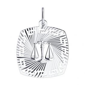 Серебряная подвеска Знак зодиака Весы SOKOLOV 94030864 94030864 фото