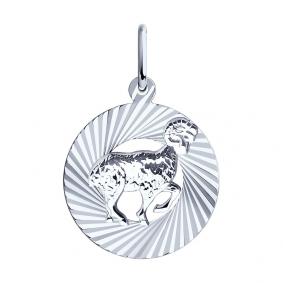 Серебряная подвеска Знак зодиака Овен SOKOLOV 94030882 94030882 фото