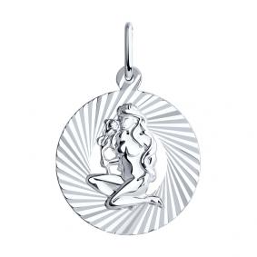 Серебряная  подвеска Знак зодиака Дева SOKOLOV 94030887 94030887 фото