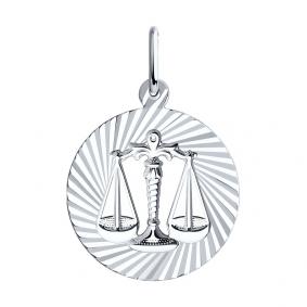 Серебряная подвеска Знак зодиака Весы SOKOLOV 94030888 94030888 фото