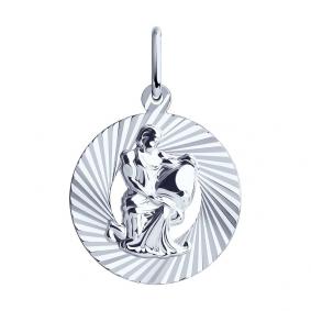 Серебряная подвеска Знак зодиака Водолей SOKOLOV 94030892 94030892 фото