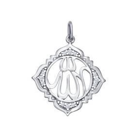 Серебряная подвеска SOKOLOV 94031246 с фианитом 94031246 фото