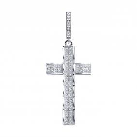 Серебряная подвеска SOKOLOV 94031250 с фианитом 94031250 фото