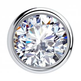 Серебряная подвеска SOKOLOV 94031378 с фианитом 94031378 фото