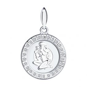 Серебряная подвеска Знак зодиака Дева SOKOLOV с фианитом 94031388 94031388 фото