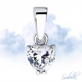 Серебряная подвеска SOKOLOV 94031465-91 с фианитом 94031465-91 фото