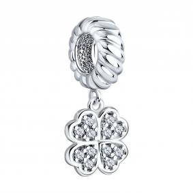 Серебряная подвеска SOKOLOV 94031627-91 с фианитом 94031627-91 фото