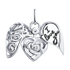 Серебряная подвеска-трансформер SOKOLOV с эмалью 94031753 94031753 фото