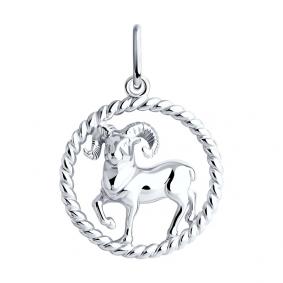 Серебряная подвеска Знак зодиака Овен SOKOLOV 94031853 94031853 фото
