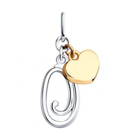 Серебряная подвеска-буква О SOKOLOV 94031923 94031923 фото