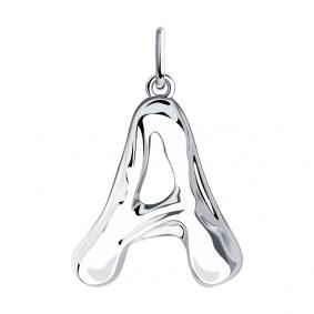 Серебряная подвеска-буква  А  SKLV 94032461 94032461 фото