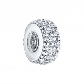 Серебряная подвеска-шарм SOKOLOV с фианитом 94032592-91 94032592-91 фото