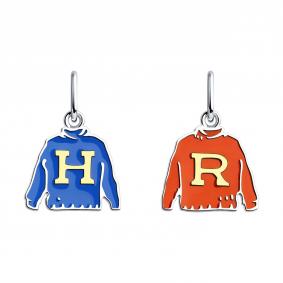 Подвеска из золочёного серебра SOKOLOV 94032810 с эмалью 94032810 фото