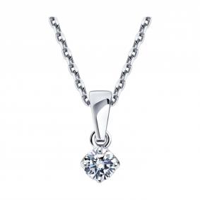 Серебряная подвеска SOKOLOV 94032829 с фианитом 94032829 фото