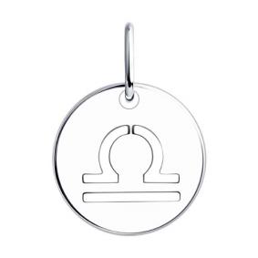 Серебряная подвеска Знак зодиака Весы SOKOLOV 94032854 94032854 фото