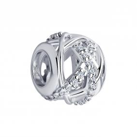 Серебряная подвеска-шарм SOKOLOV с фианитом 94032876 94032876 фото