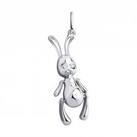 Серебряная подвеска Символ года Кролик SOKOLOV 94032882 94032882 фото