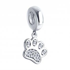 Серебряная подвеска-шарм SOKOLOV с фианитом 94032887 94032887 фото