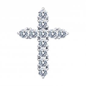 Серебряная подвеска SOKOLOV 94032905 с фианитом 94032905 фото