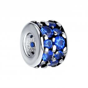 Серебряная подвеска-шарм SOKOLOV с фианитом 94032948 94032948 фото