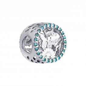 Серебряная подвеска-шарм SOKOLOV с фианитом 94033001 94033001 фото