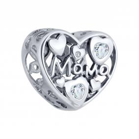 Серебряная подвеска-шарм SOKOLOV с фианитом 94033013 94033013 фото