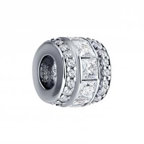 Серебряная подвеска-шарм SOKOLOV с фианитом 94033074 94033074 фото