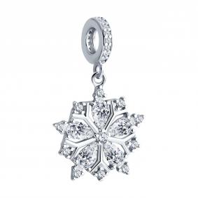 Серебряная подвеска-шарм SOKOLOV с фианитом 94033080 94033080 фото