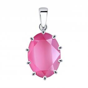Серебряная подвеска SOKOLOV 94033119 с кристаллом Swarovski 94033119 фото
