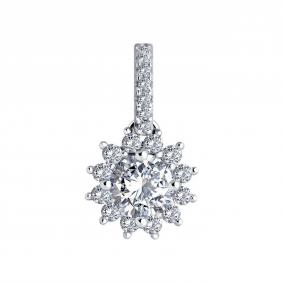 Серебряная подвеска SOKOLOV 94033219-91 с фианитом 94033219-91 фото