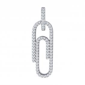 Серебряная подвеска SOKOLOV 94033224-91 с фианитом 94033224-91 фото