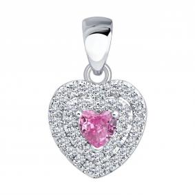 Серебряная подвеска SOKOLOV 94033300-91 с фианитом 94033300-91 фото