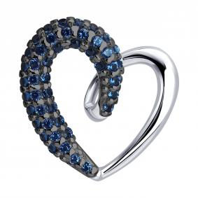 Серебряная подвеска SOKOLOV 94033387 с фианитом 94033387 фото