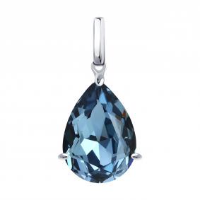 Серебряная подвеска SOKOLOV 94033393 с ювелирным кристаллом 94033393 фото