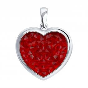 Серебряная подвеска SOKOLOV с кристальной тканью 94033408 94033408 фото