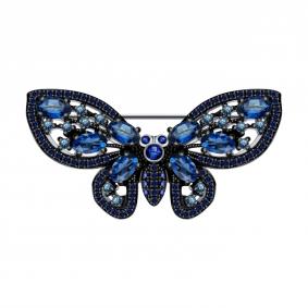 94040305-91: Брошь из серебра с фианитами 94040305-91 фото