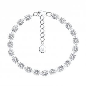 Серебряный браслет SOKOLOV 94050120-91 с фианитом 94050120-91 фото