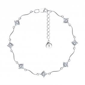 Серебряный браслет SOKOLOV 94050139-91 с фианитом 94050139-91 фото