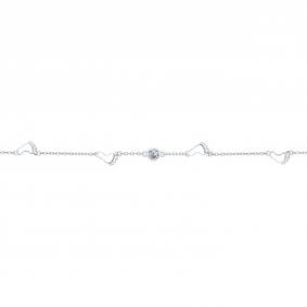 Серебряный браслет SOKOLOV 94050351 с фианитом 94050351 фото