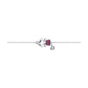 Серебряный браслет SOKOLOV 94050369 с фианитом 94050369 фото