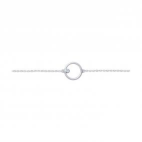 Серебряный браслет SOKOLOV 94050451-91 с фианитом 94050451-91 фото