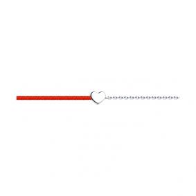 Текстильный шнурок с декоративным элементом из серебра SOKOLOV 94050458 94050458 фото