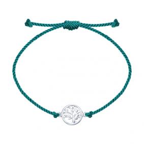 Текстильный шнурок с декоративным элементом из серебра SOKOLOV 94050480 94050480 фото