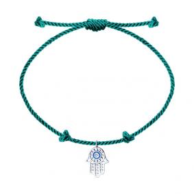 Серебряный браслет SOKOLOV 94050503 с фианитом и эмалью 94050503 фото