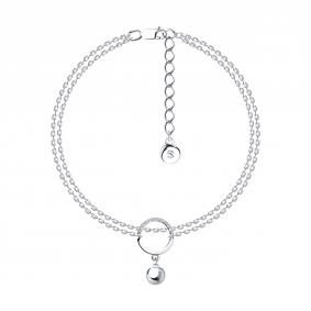 Серебряный браслет SOKOLOV 94050562 с фианитом 94050562 фото